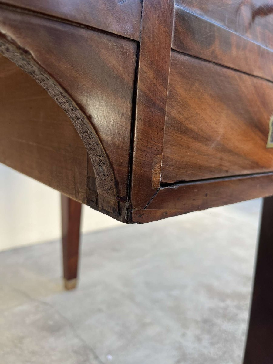 19th Century Empire Desk In Solid Mahogany -photo-8