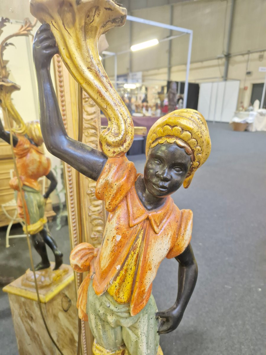 Nubian Torchlight Door In Richly Decorated Venetian Style Wood -photo-6