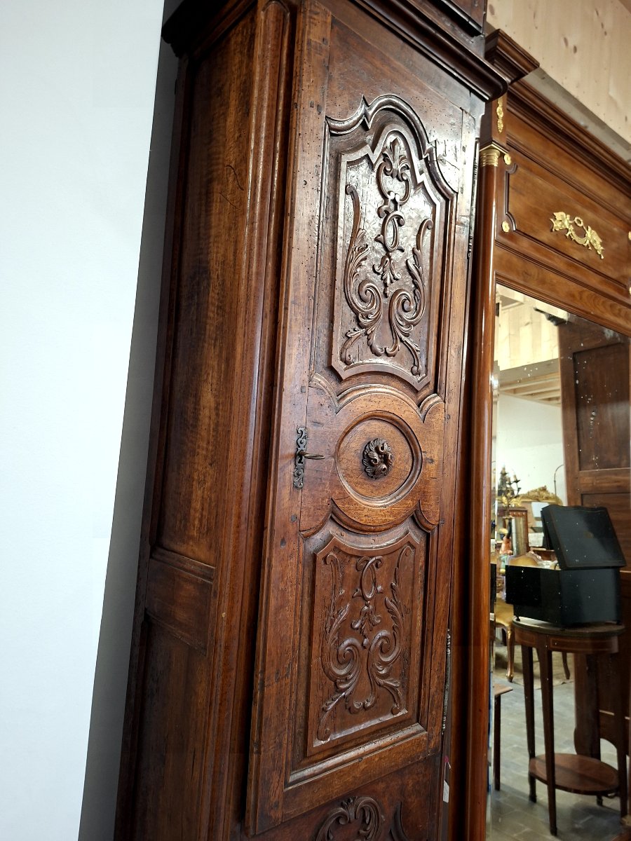 18th-century Comtoise Clock In Solid Walnut With 4 Bells -photo-3