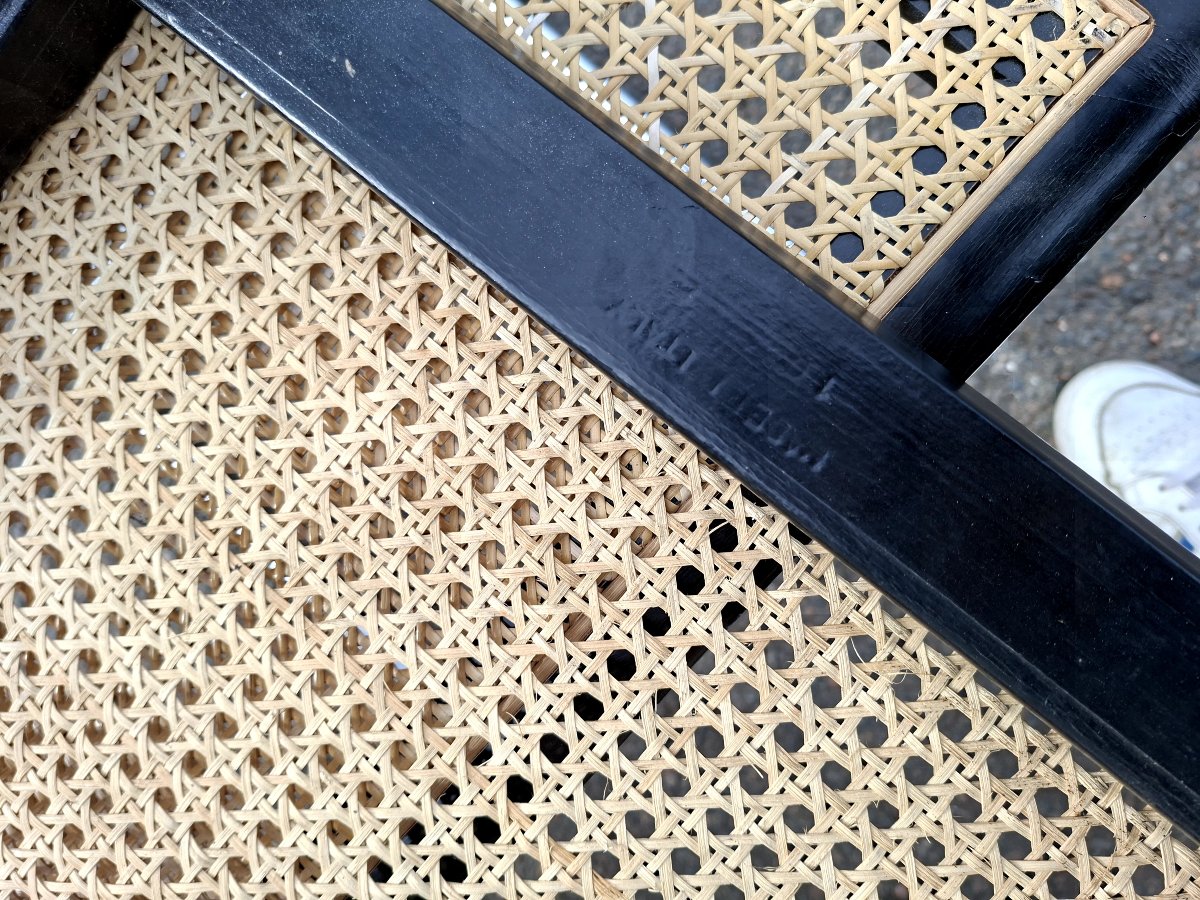 Pair Of Marcel Breuer B32 Model Cane Chairs, Made In Italy -photo-6