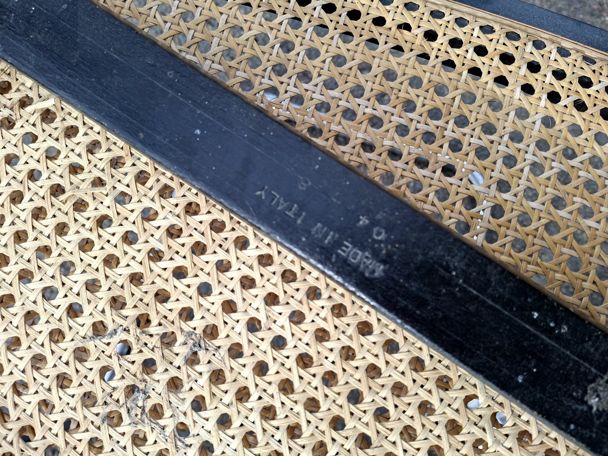 Pair Of Marcel Breuer B32 Model Cane Chairs, Made In Italy -photo-8