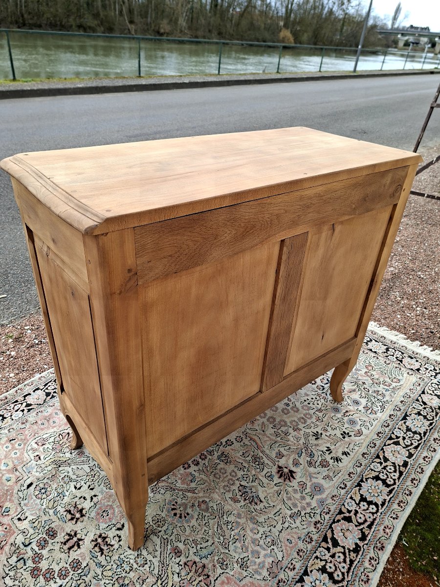 Antique Louis XV Style Chest Of Drawers, Stripped, With 3 Drawers -photo-2