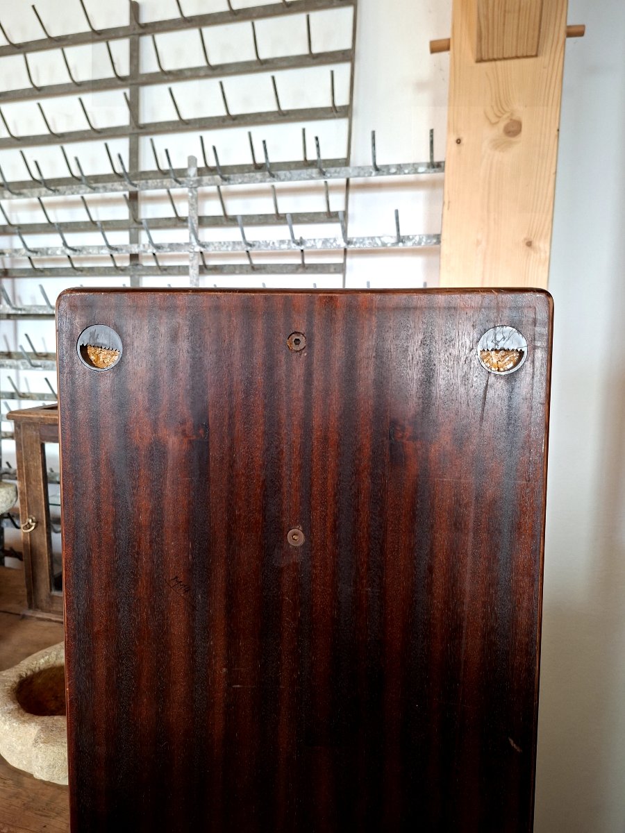 Miroir porte manteau vintage en palissandre de Rio 1960s design -photo-3