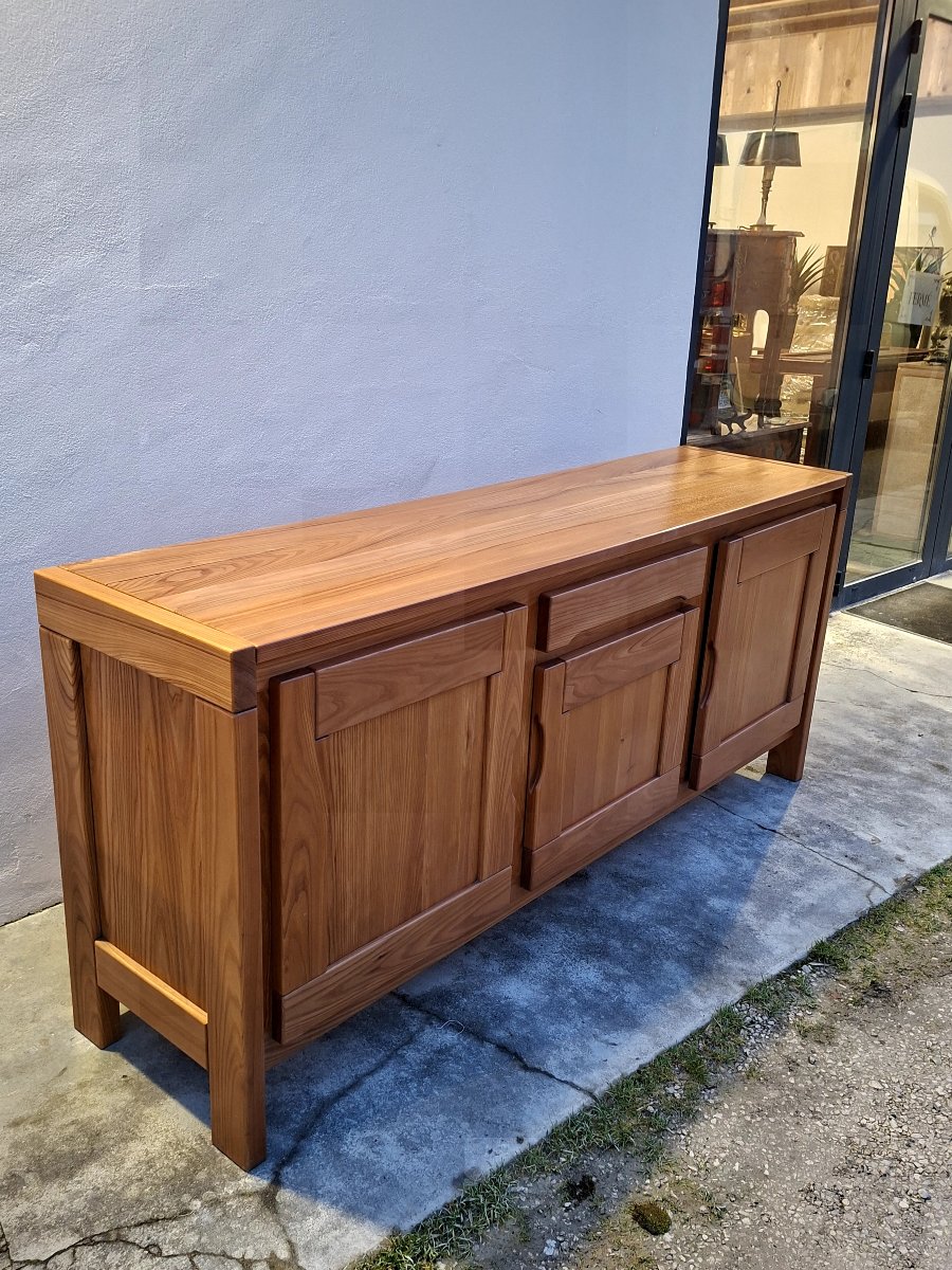 Enfilade Maison Regain en Orme massif 3 portes vintage -photo-2