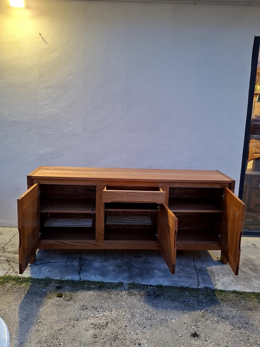 Enfilade Maison Regain en Orme massif 3 portes vintage -photo-3