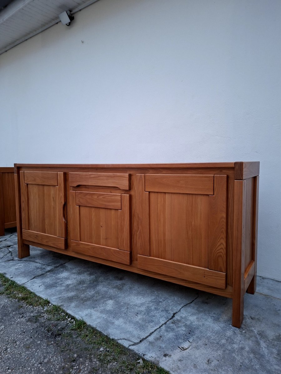 Enfilade Maison Regain en Orme massif 3 portes vintage -photo-4