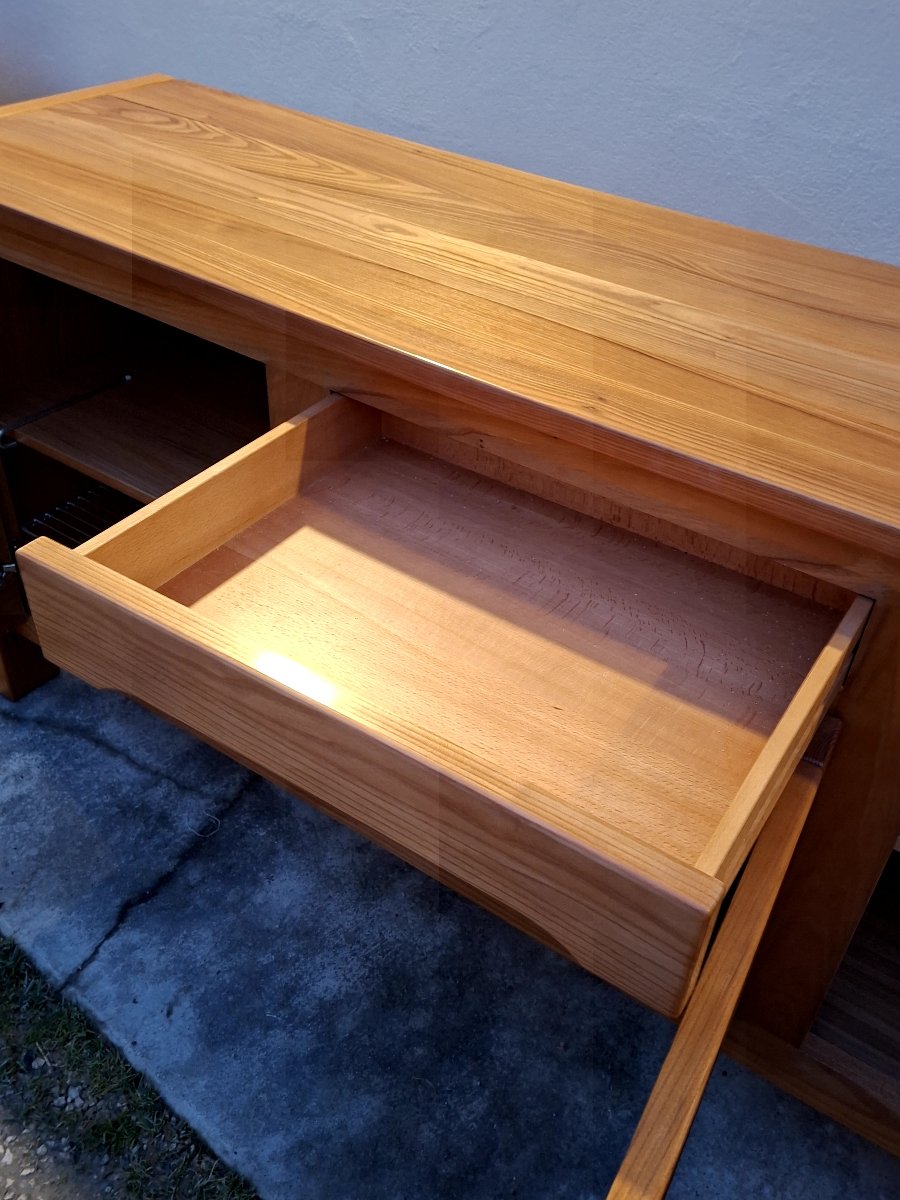 Enfilade Maison Regain en Orme massif 3 portes vintage -photo-1