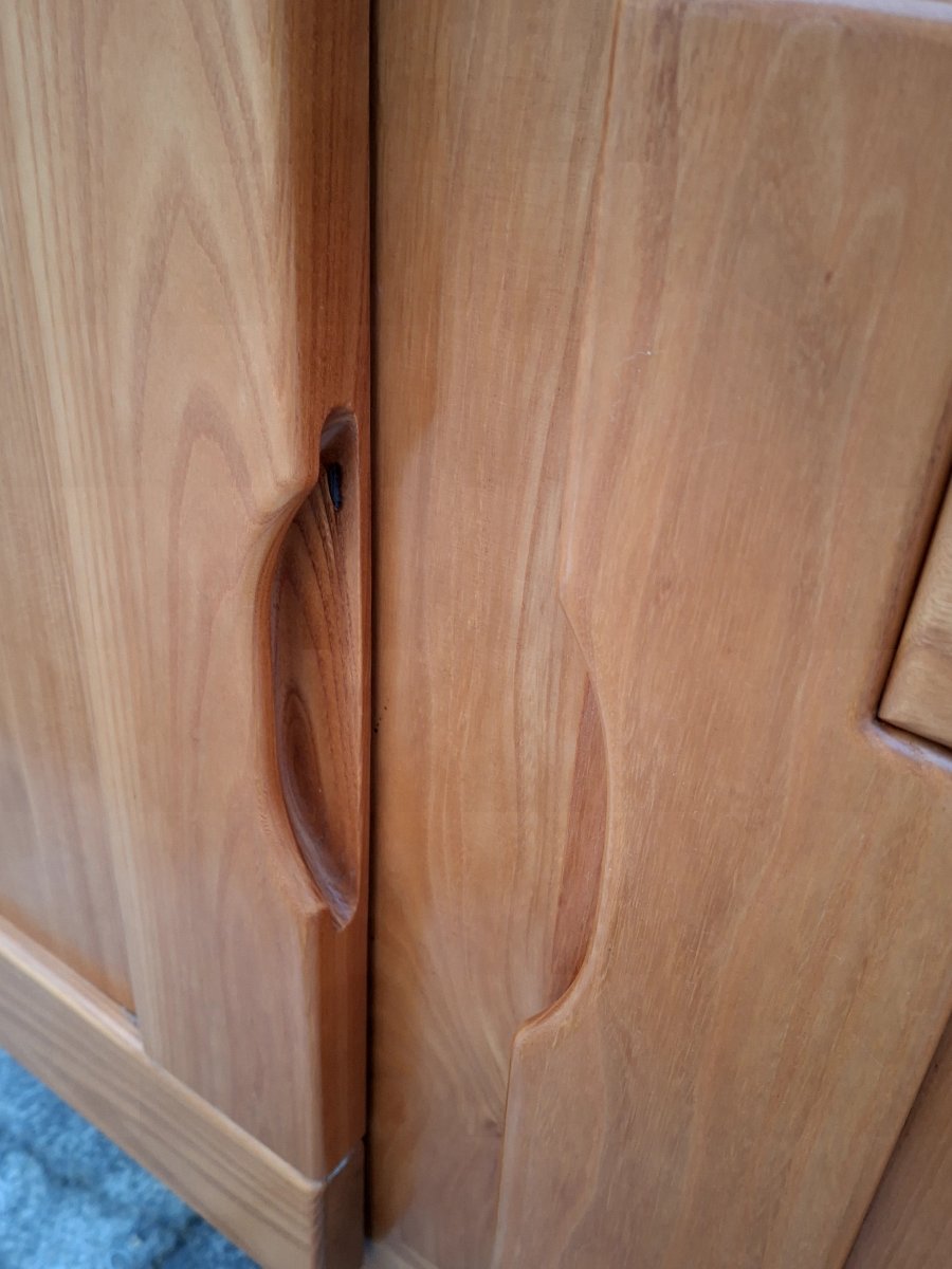 Enfilade Maison Regain en Orme massif 3 portes vintage -photo-3