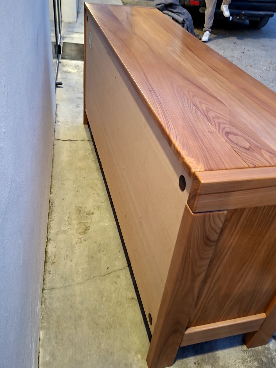 Enfilade Maison Regain en Orme massif 3 portes vintage -photo-6