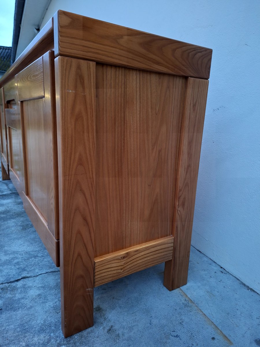 Enfilade Maison Regain en Orme massif 3 portes vintage -photo-7