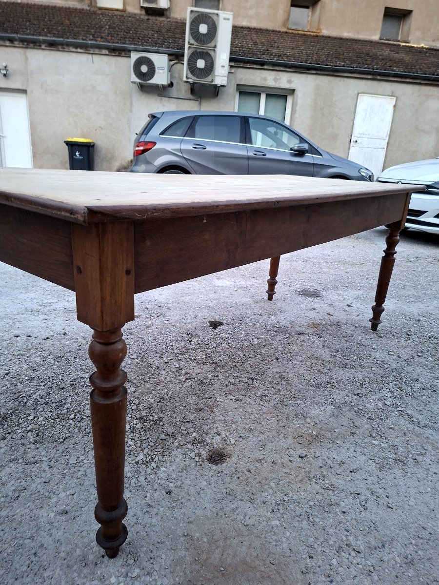 Louis Philippe Style Farm/trade/shop Table With 2 Drawers -photo-5