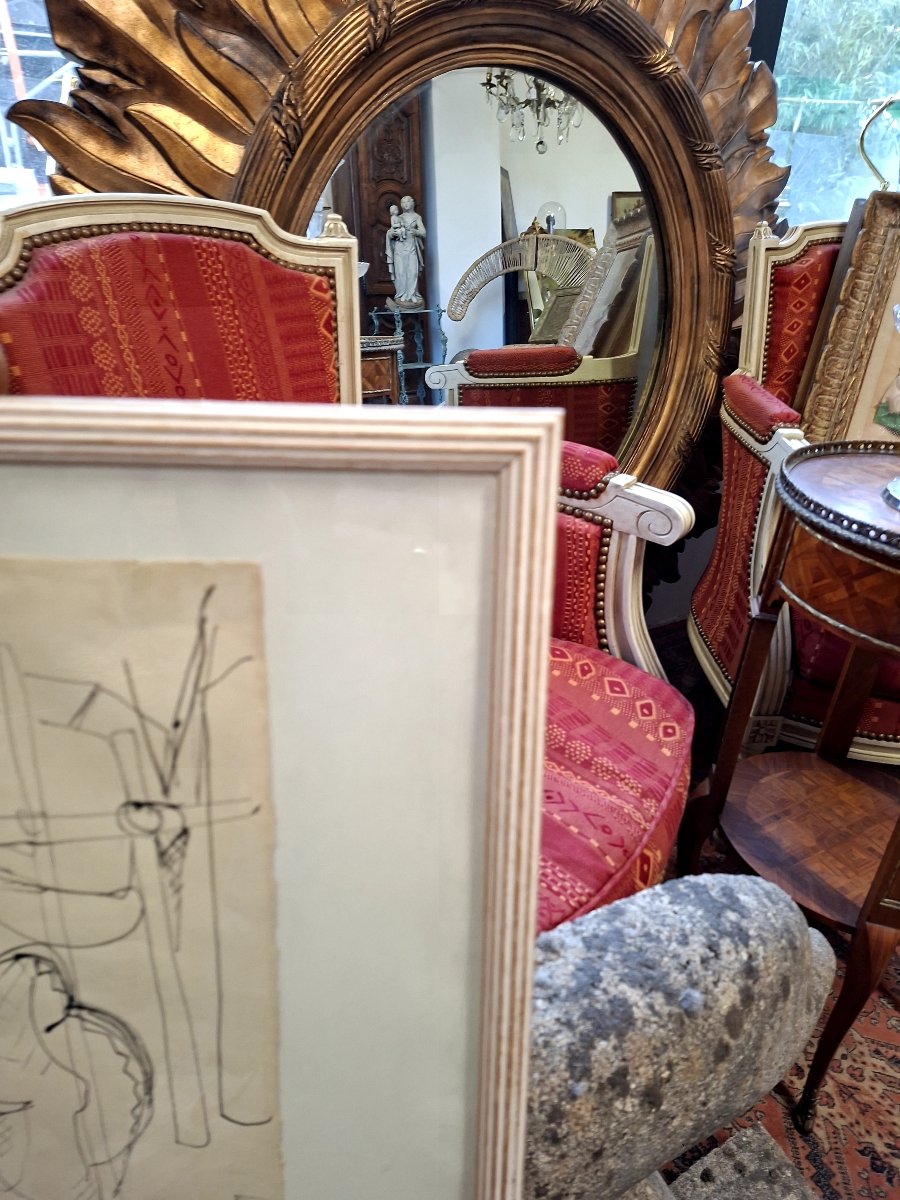 Raymond Espinasse (1897-1985) Painting "nets At Pointe-courte" Signed And Dated 1949-photo-7