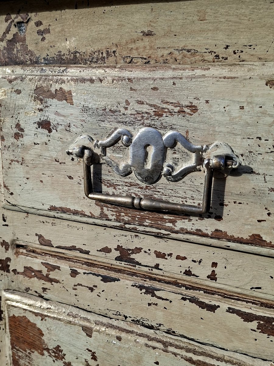 Enfilade buffet d'époque Louis XV 18éme en chêne massif patiné -photo-2