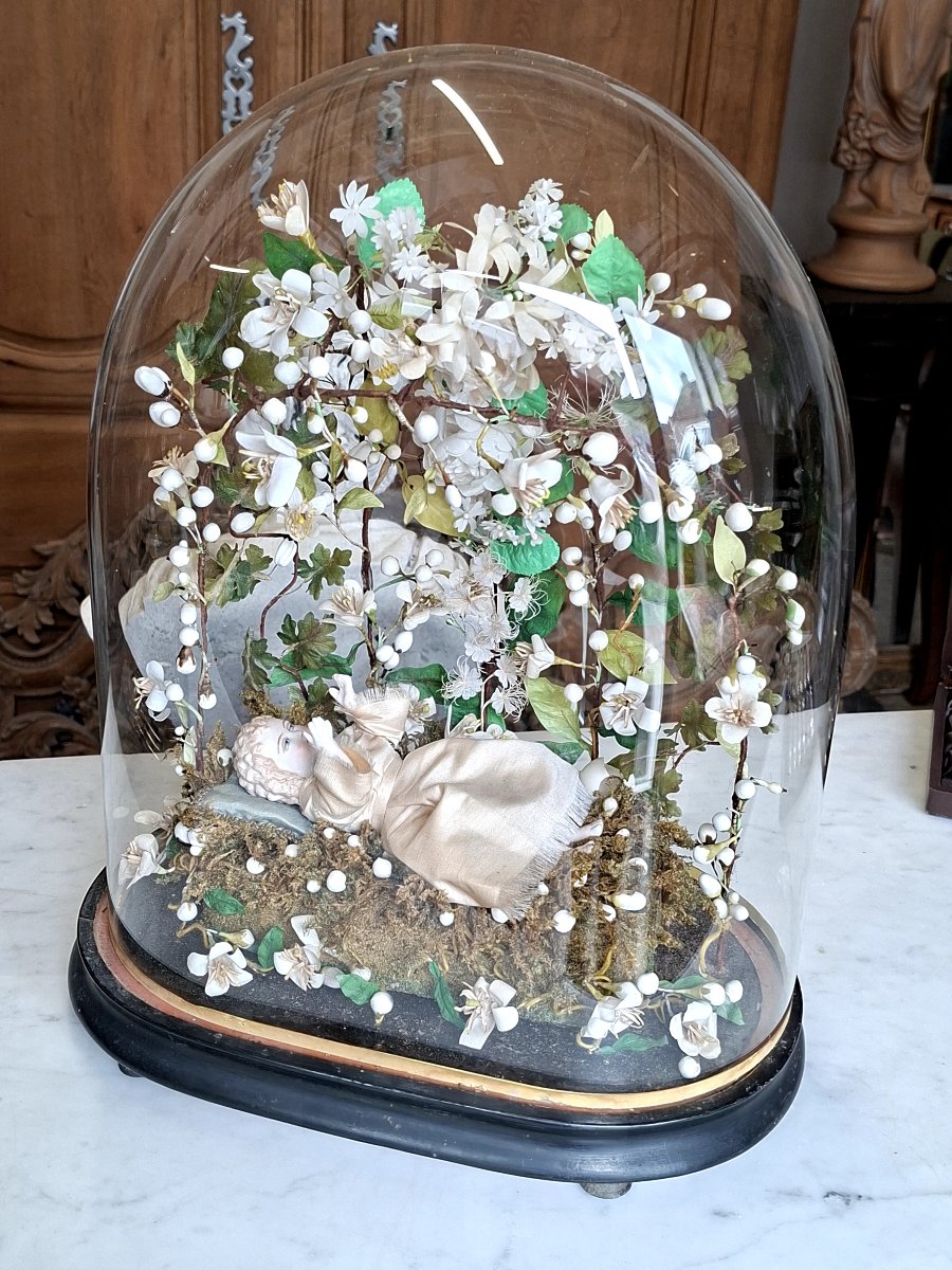 Napoleon III Period Birth Wedding Globe 19th Century