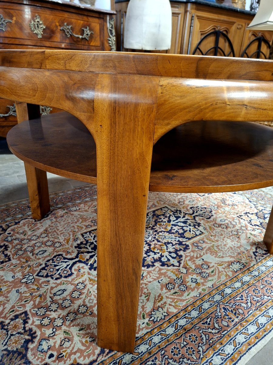 Art Deco Burr Walnut Coffee Table 1930s-photo-7