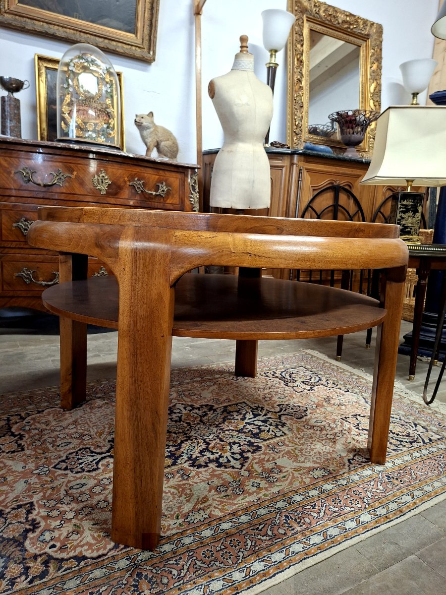 Art Deco Burr Walnut Coffee Table 1930s-photo-8