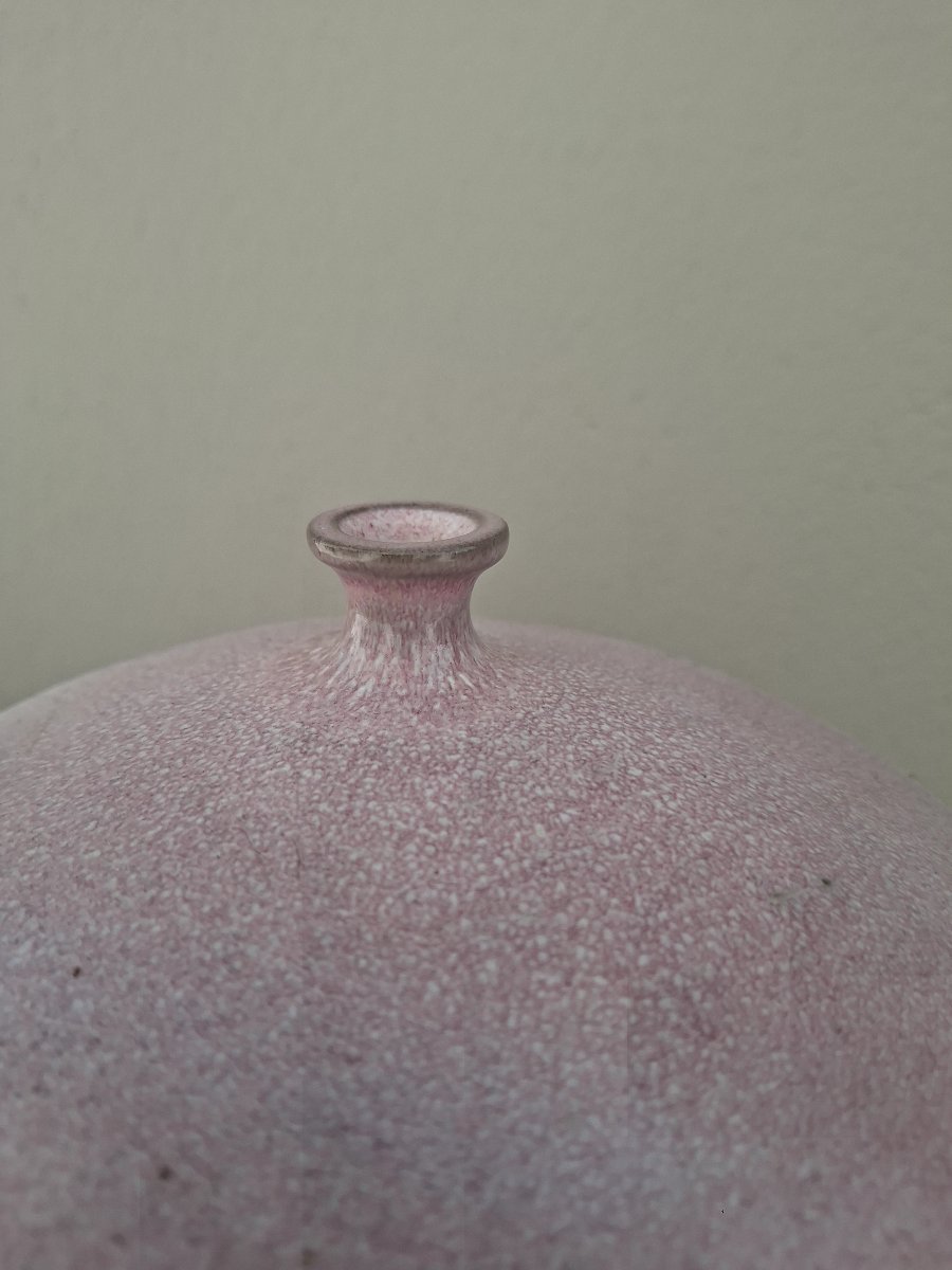 Rare Huge Ball Vase Signed Ruelland XXl-photo-6