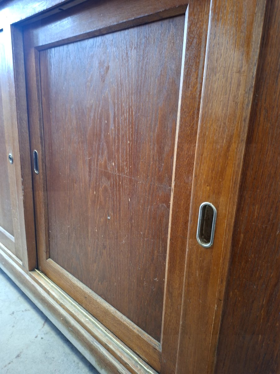 Large Bookcase Store Window Trade Furniture 1950s Period-photo-3