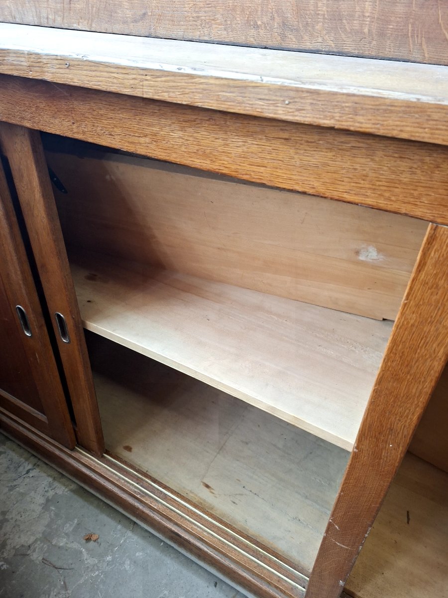 Large Bookcase Store Window Trade Furniture 1950s Period-photo-4
