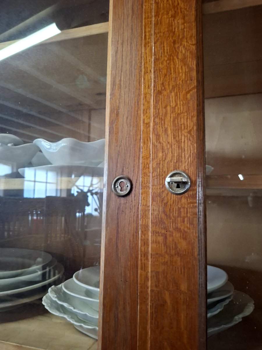 Large Bookcase Store Window Trade Furniture 1950s Period-photo-6