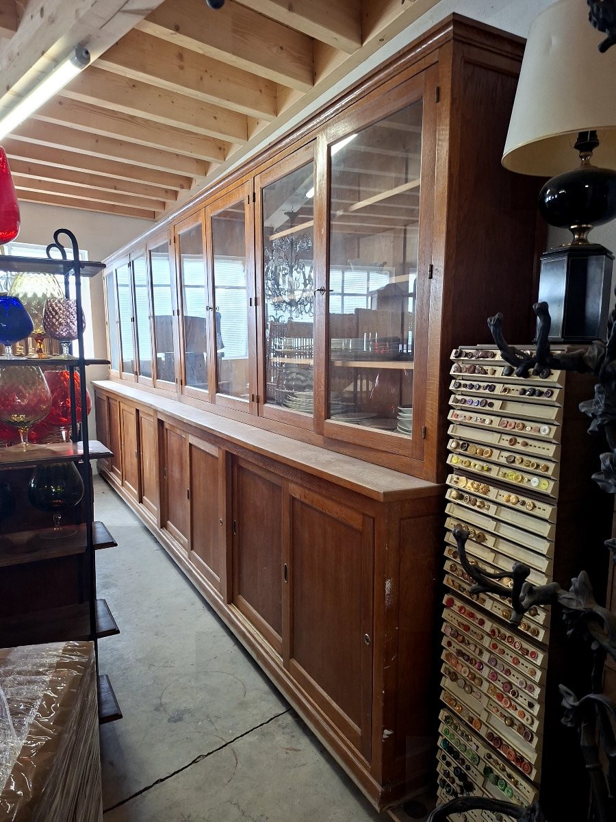 Large Bookcase Store Window Trade Furniture 1950s Period