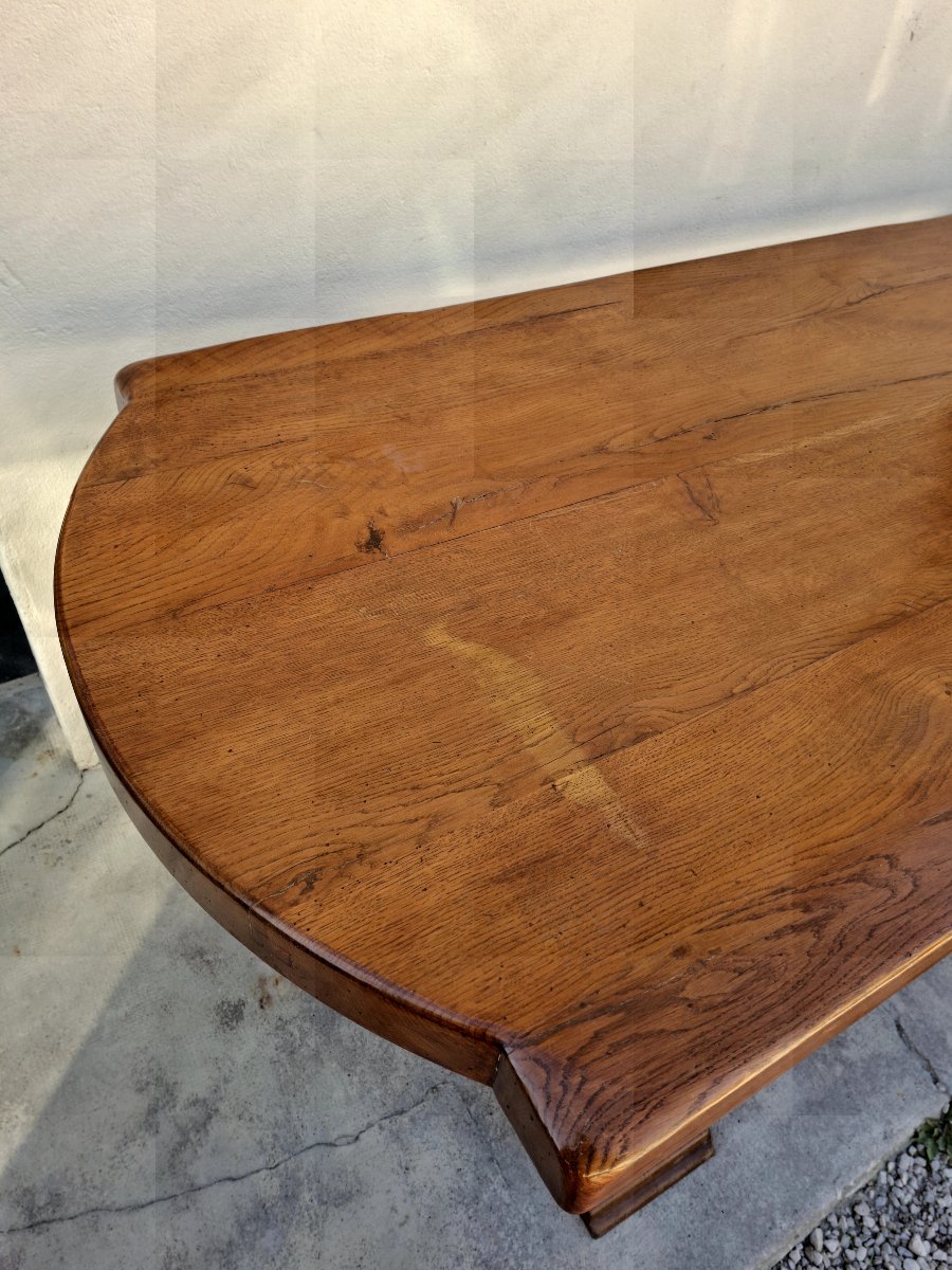 Beautiful Solid Oak Farmhouse/monastery Table -photo-4