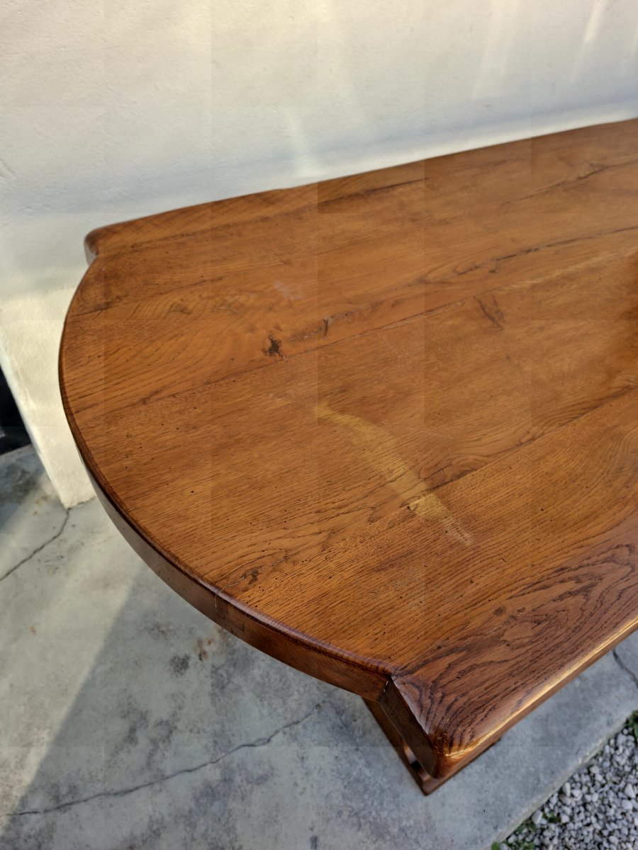 Beautiful Solid Oak Farmhouse/monastery Table -photo-7