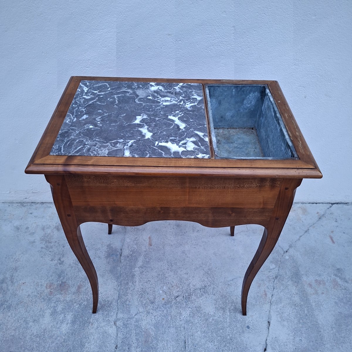Louis XV-style Refreshment Table Made Of Cherry Wood -photo-2