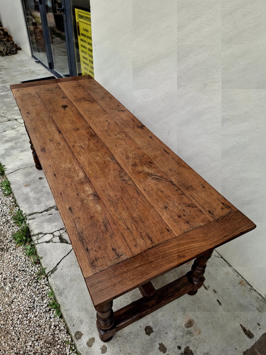 Antique Rustic Burgundian Farmhouse Table From The 18th Century-photo-7
