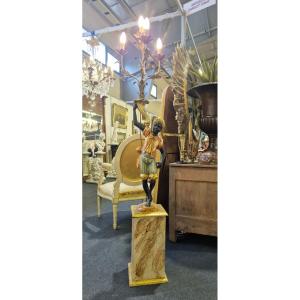 Nubian Torchlight Door In Richly Decorated Venetian Style Wood 