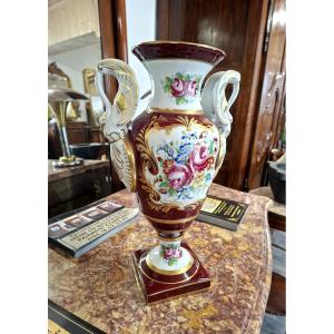 Hand-painted Porcelain Medici Amphora-shaped Vase 
