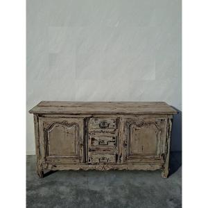 Louis XV Period 18th Century Sideboard In Solid Patinated Oak