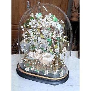 Napoleon III Period Birth Wedding Globe 19th Century