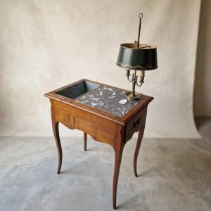 Table rafraichisoir de style Louis XV en Merisier