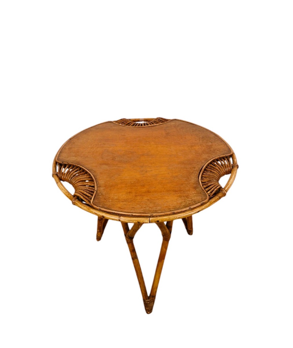 Table d'Appoint En Rotin Attribuée à Abraham Et Jan Rol