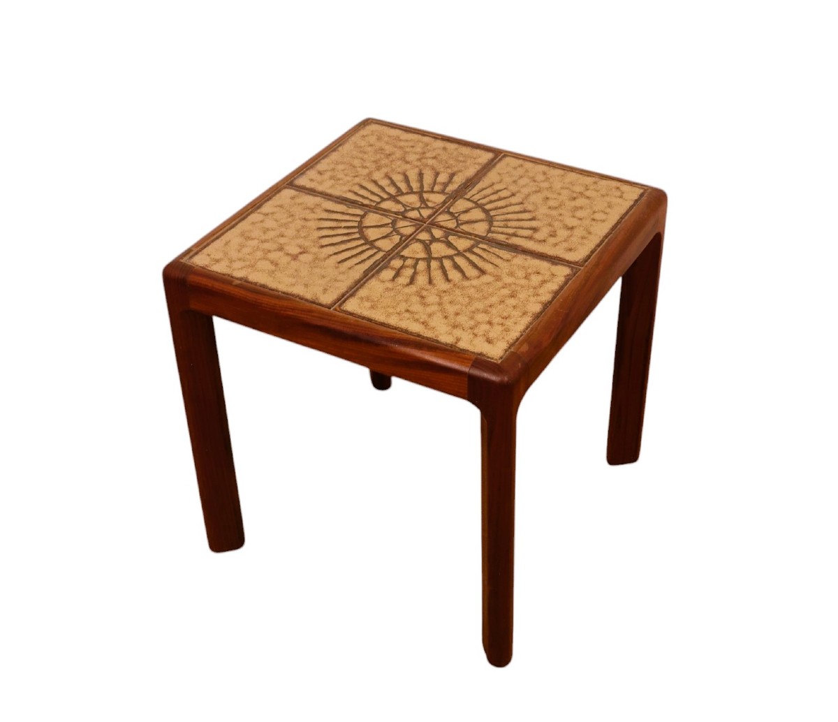 Small Side Table In Wood And Ceramic By G-plan