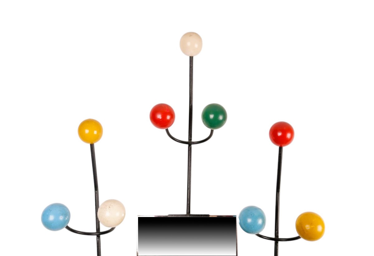 Wall Coat Rack Attributed To Roger Féraud-photo-2