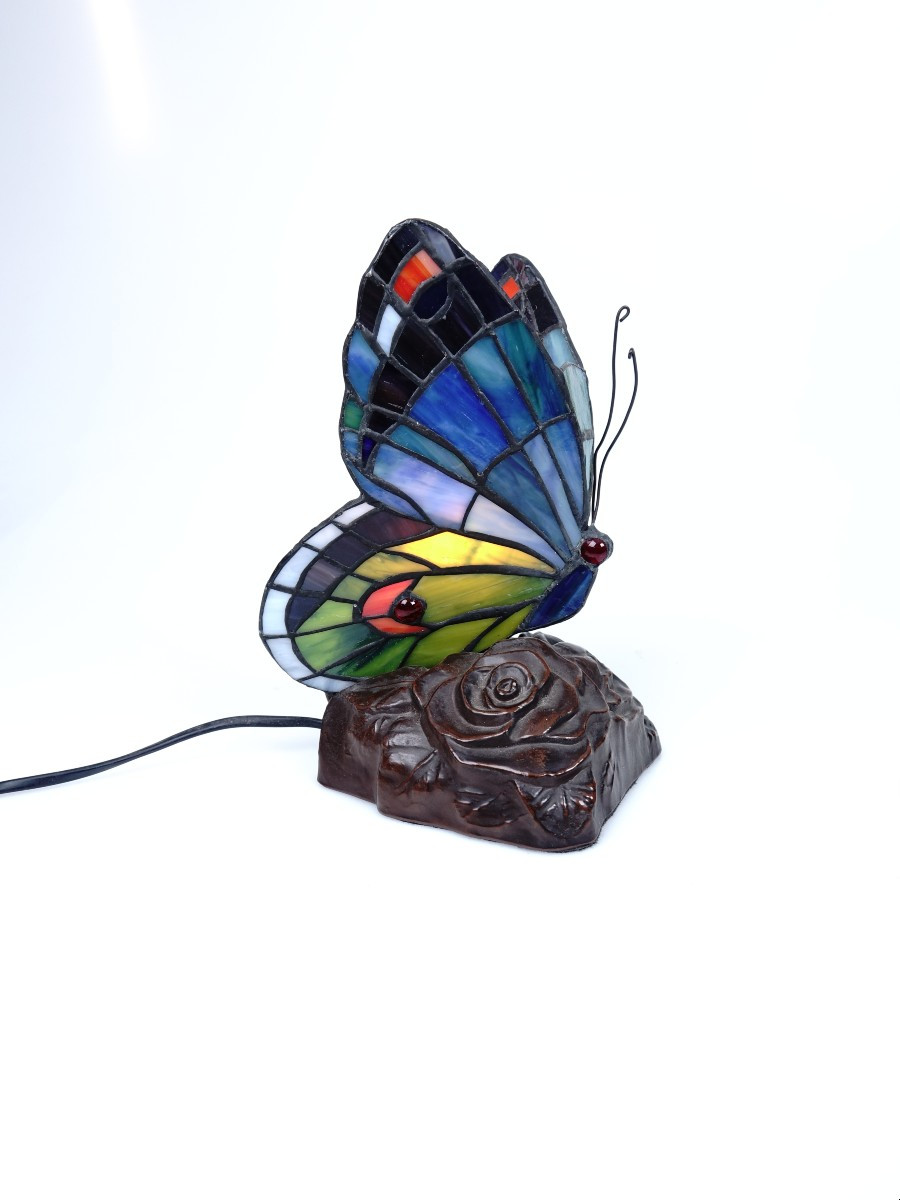 Lampe "Papillon" dans l'esprit de "TIFFANY"-photo-2