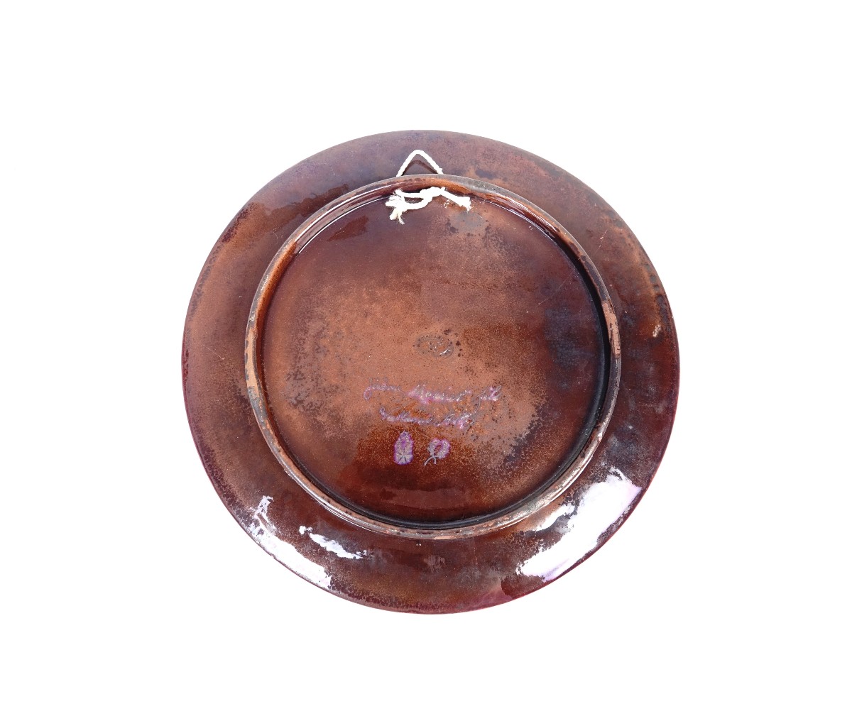 Plat en céramique émaillée par Jérôme MASSIER Fils, Vallauris-photo-2