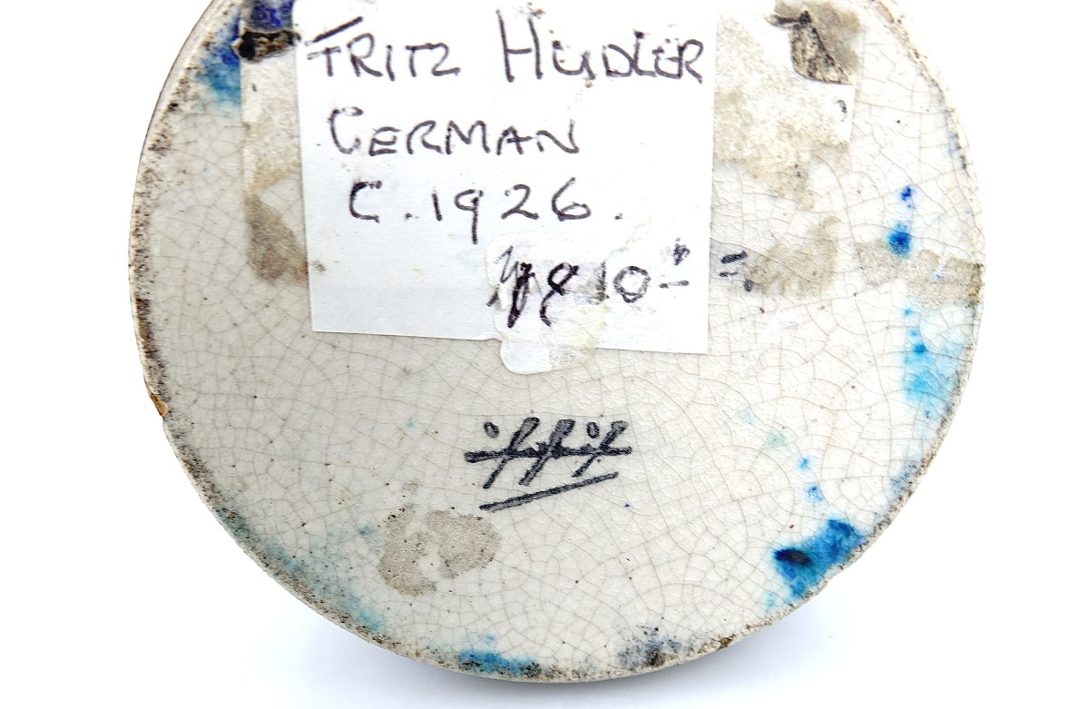 Pot couvert en grès émaillé par Fritz HUDLER-photo-2