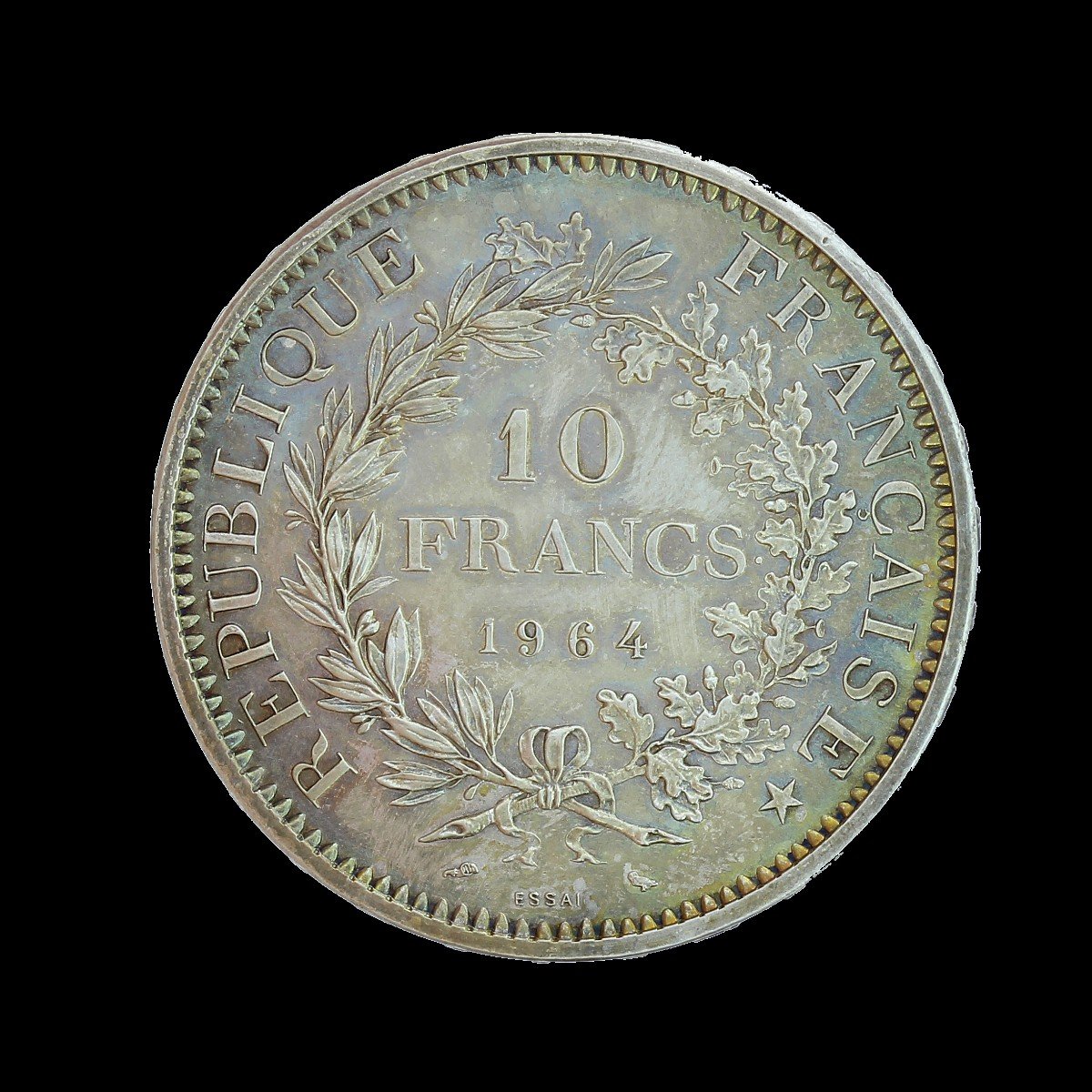 Trial Of 10 Francs Hercules 1964-photo-2
