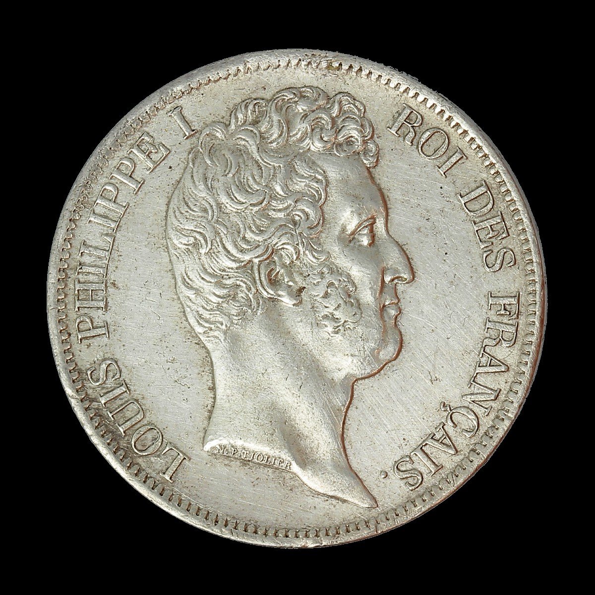 Ecu 5 Francs Louis Philippe Ier Tiolier Avec Le I - Tranche En Creux 1831