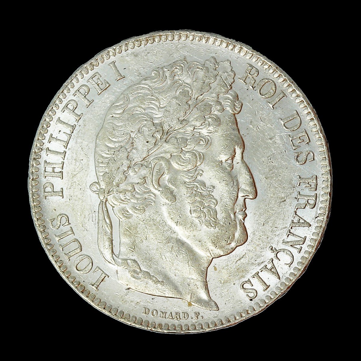 Ecu 5 Francs Louis Philippe I 2nd Type Domard - Edge In Relief 1842