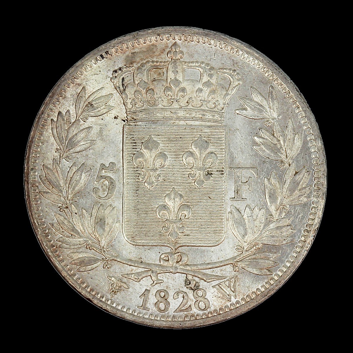 Ecu 5 Francs Charles X 2nd Type 1828-photo-2