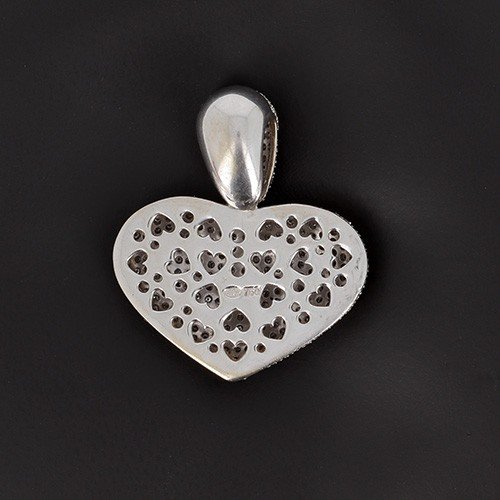 Important Heart Pendant Of More Than 4 Cts Of Diamonds Approximately - B10298-photo-2