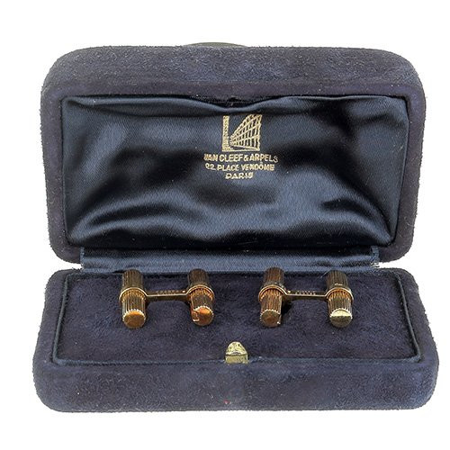 Van Cleef & Arpels Pair Of 750‰ Gold Cufflinks -b10570-photo-2