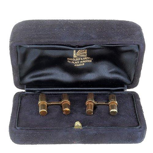 Van Cleef & Arpels Pair Of 750‰ Gold Cufflinks -b10570-photo-3