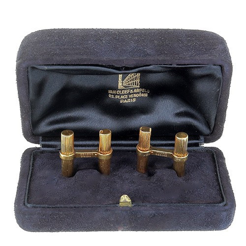 Van Cleef & Arpels Pair Of 750‰ Gold Cufflinks -b10570