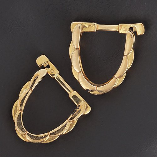 Cartier Panthère Pair Of Cufflinks In 750‰ Yellow Gold - B10573-photo-3