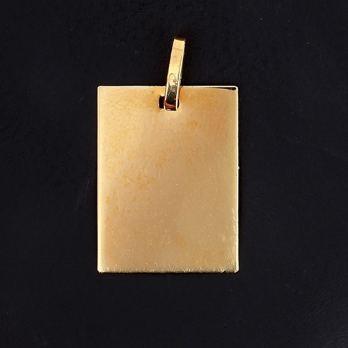 Thinking Angel Medal In 750 ‰ Yellow Gold -b10699-photo-2